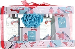 Fragrances, Perfumes, Cosmetics Set - Spa Moments Vanille Noire (sh/gel/100ml + sh/gel/100ml + salf/50 + soap/50g + sh/sponge)