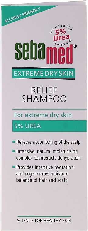 Very Dry Hair Shampoo - Sebamed Extreme Dry Skin Relief Shampoo 5% Urea — photo N1