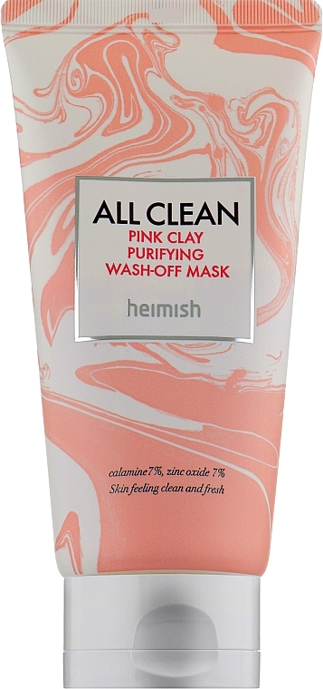 Cleansing Clay Mask - Heimish All Clean Pink Clay Purifying Wash Off Mask — photo N1
