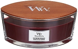 Scented Candle with Bourbon, Fruits & Wood Scent - Woodwick Ellipse Elderberry Bourbon — photo N2