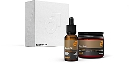 Fragrances, Perfumes, Cosmetics Set - Beviro Basic Cinnamon Season Beard Set (brd/balm/50ml + brd/oil/30ml)