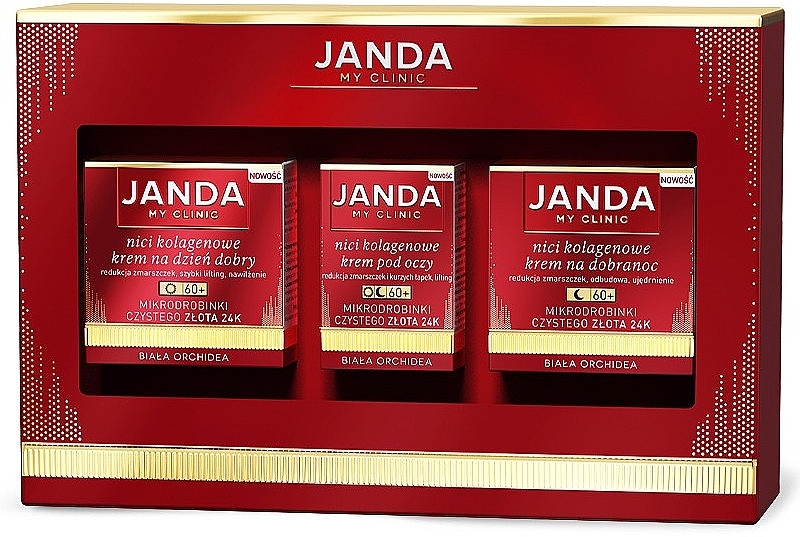 Collagen Threads Set - Janda My Clinic 60+ (day/cr/50ml + night/cr/50ml + eye/cr/15ml)	 — photo N1