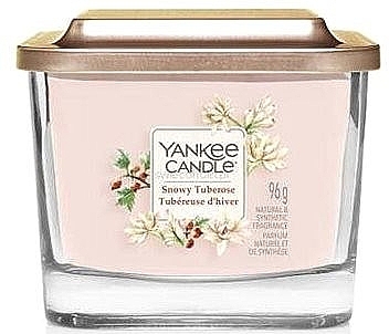 Scented Candle in Glass, one wick - Yankee Candle Snowy Tuberose — photo N2