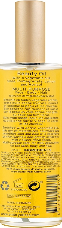 Multifunctional Face, Body & Hair Oil - Embryolisse Beauty Oil — photo N2