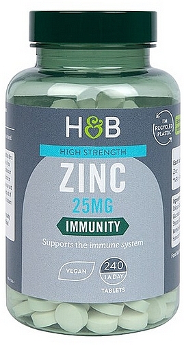 Food Supplement 'Zinc', 25mg - Holland & Barrett Zinc 25mg — photo N1