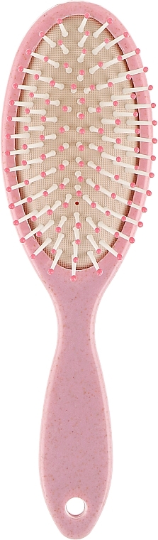 Oval Massage Hair Brush, pink, FC-007 - Dini — photo N1