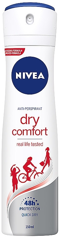 Deodorant Antiperspirant "Protection and Comfort Plus 48 hours" - NIVEA Deodorant Dry Comfort Spray  — photo N1