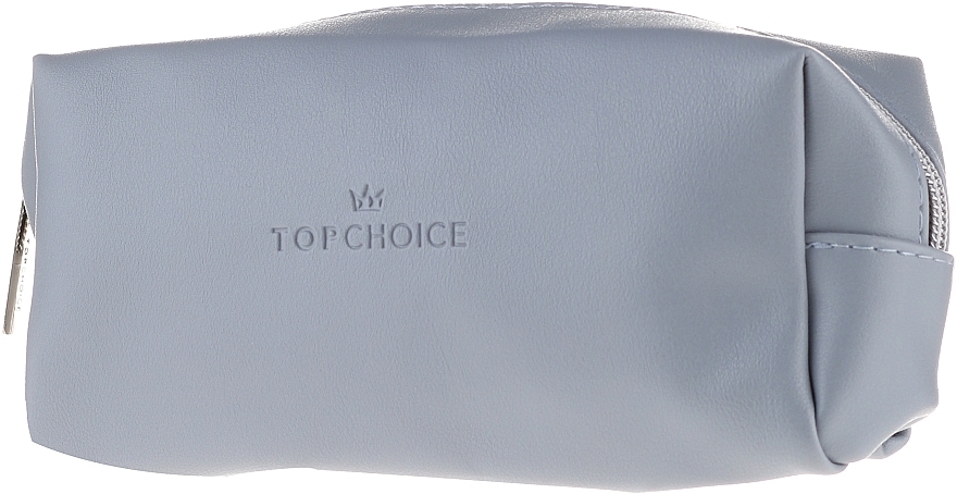 Makeup Bag "Leather", 96945, blue - Top Choice — photo N1