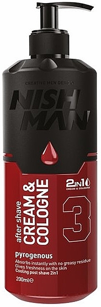 After Shave Cream & Cologne - Nishman Cream & Cologne 2in1 Pyrogeneous №03 — photo N1