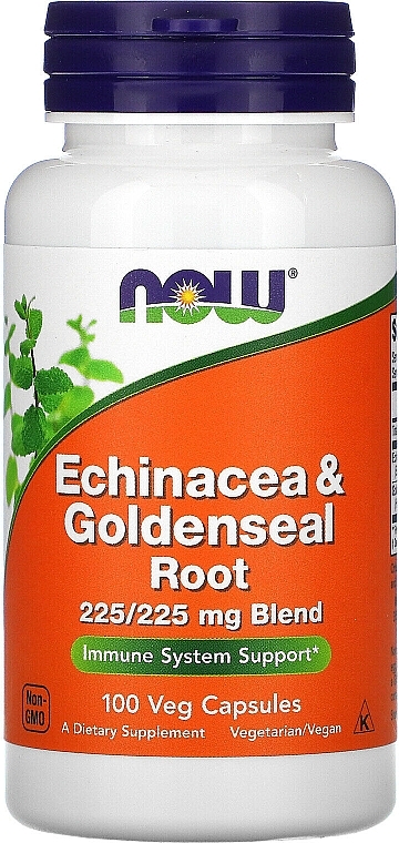 Echinacea & Goldenseal Root Capsules - Now Foods Echinacea & Goldenseal Root — photo N1