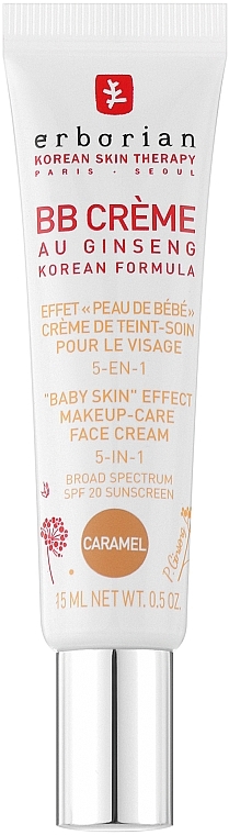 Ginseng BB Cream, caramel - Erborian Eau Ginseng SPF20 BB Cream Caramel — photo N1