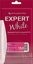 Half Moon Nail File Refill, white, 150 grit, 50 pcs. - Staleks Pro Expert 42 White (50 pcs) — photo N1