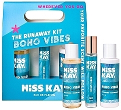 Fragrances, Perfumes, Cosmetics Set - Miss Kay Boho Vibes Kit (edp/25 ml + sh/oil/100 ml + b/lot/100 ml)