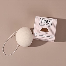 Konjac Sponge, white - Sister Young PURA Konjac Sponge White — photo N4