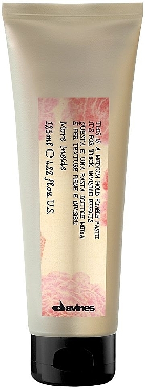 Medium Hold Pliable Paste for Invisible Effect - Davines More Inside Medium Hold Pliable Paste — photo N1