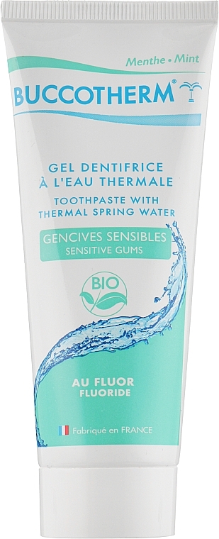 Organic Toothpaste with Thermal Spring Water 'Sensitive Gums' - Buccotherm — photo N1