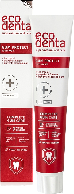 Gum Protection Toothpaste with Tea Tree Oil - Ecodenta Gum Protection Toothpaste With Tea Tree Oil — photo N1