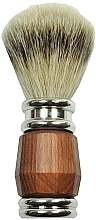 Fragrances, Perfumes, Cosmetics Shaving Brush, rosewood-silver, chrome-plated - Golddachs Shaving Brush Silver Tip Badger Palisander Silver Chrome Plated