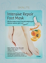 Fragrances, Perfumes, Cosmetics Intensively Regenerating Foot Mask "Apricot" - Skinlite Intensive Repair Foot Mask