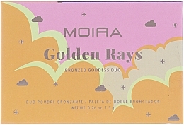 Face Bronzer - Moira Golden Rays Bronzed Goddess Duo — photo N2