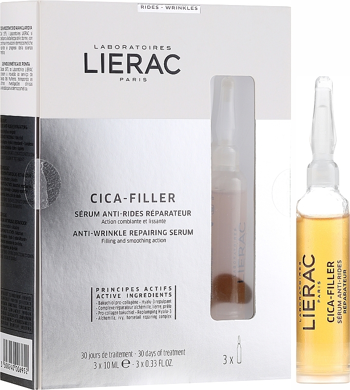 Anti-Aging Serum for Face - Lierac Cica-Filler Anti-Wrinkle Repairing Serum — photo N1