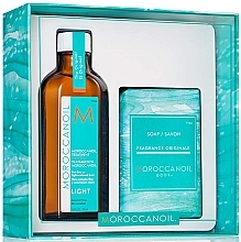 Fragrances, Perfumes, Cosmetics Set - Moroccanoil Kit (treatment/100ml + soap/200g)