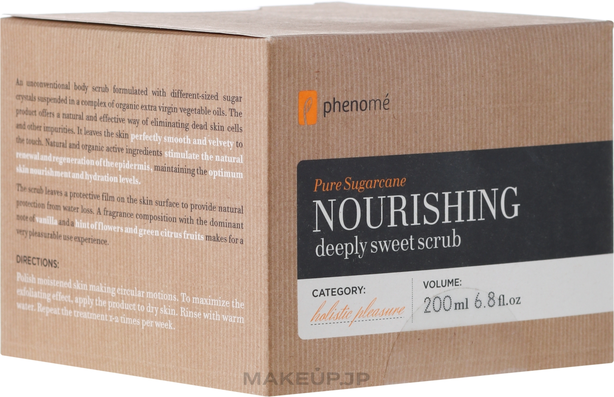 Body Scrub - Phenome Pure Sugarcane Nourishing Deeply Sweet Scrub  — photo 200 ml