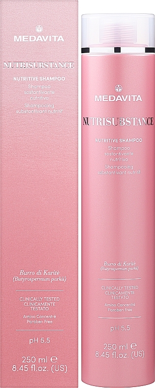 Nourishing & Moisturising Shampoo for Dry Hair - Medavita Nutrisubstance Nutritive Shampoo — photo N6