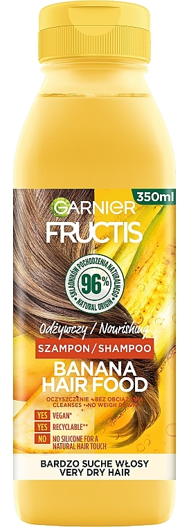 Nourishing Banana Shampoo for Very Dry Hair - Garnier Fructis Superfood — photo N1