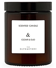 Fragrances, Perfumes, Cosmetics Scented Candle in Jar - Ambientair The Olphactory Cedar & Oud Scented Candle