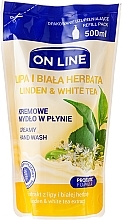 Fragrances, Perfumes, Cosmetics Liquid Soap "Linden and White Tea" - On Line Liquid Soap (refill)