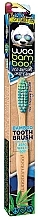 Fragrances, Perfumes, Cosmetics Toothbrush, medium, blue and green - Woobamboo Toothbrush Zero Waste Adult Bamboo Medium Bristle