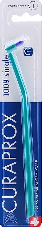 End-Tuft Toothbrush "Single CS 1009", turquoise - Curaprox — photo N1
