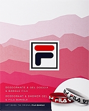 Fragrances, Perfumes, Cosmetics Fila For Women - Set (deo/150ml + sh/gel/200ml + bracelet/2pc)