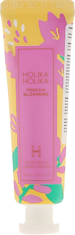 Hand Cream "Freesia" - Holika Holika Freesia Blooming Perfumed Hand Cream — photo N1