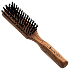 Smoothing Hair Brush, olive wood - Hydrea London Olive Wood Smoothing Hair Brush — photo N1