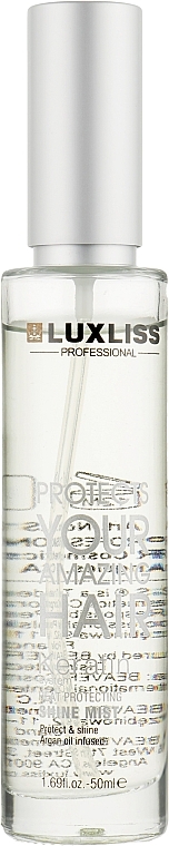 Keratin Hair Shine Spray - Luxliss Keratin Heat Protecting Shine Mist — photo N1