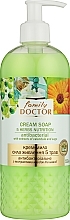 Antibacterial Cream Soap, with pump - Family Doctor — photo N1