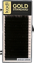 Fragrances, Perfumes, Cosmetics Gold Standard B 0.12 False Eyelashes (16 rows: 14 mm) - Kodi Professional