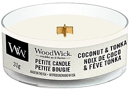 Fragrances, Perfumes, Cosmetics Scented Candle in Glass - WoodWick Hourglass Coconut & Tonka Mini Candle