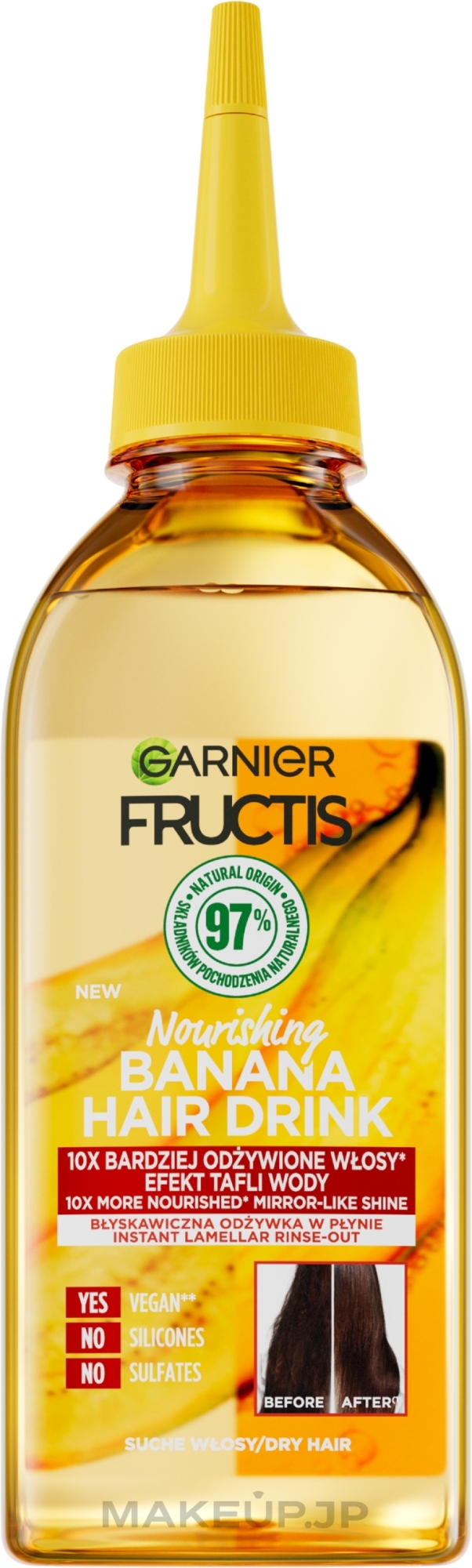Banana Conditioner for Dry Hair - Garnier Fructis Hair Drink Banana — photo 200 ml