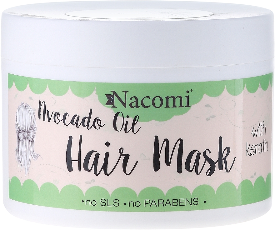 Hair Mask - Nacomi Natural With Keratin & Avocado Oil Hair Mask — photo N4