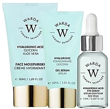 Fragrances, Perfumes, Cosmetics Set - Warda Skin Hydration Boost Hyaluronic Acid (f/cr/50ml + gel/ser/30ml + eye/ser/15ml)