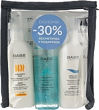 Fragrances, Perfumes, Cosmetics Cleansing Face & Body Set - Babe Laboratorios (micel/gel/90ml + soap/100ml + shm/100ml + bag/1pc)