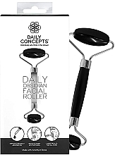 Face Massage Roller, obsidian - Daily Concepts Daily Obsidian Facial Roller — photo N1