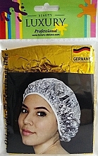 Fragrances, Perfumes, Cosmetics Thermal Foil Shower Cap CS-06, gold - Beauty LUXURY