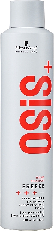 Strong Hold Hair Spray - Schwarzkopf Professional Osis+ Freeze Hairspray — photo N1