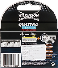 Razor Cartridge, 4 pcs. - Wilkinson Sword Quattro Titanium Precision — photo N2