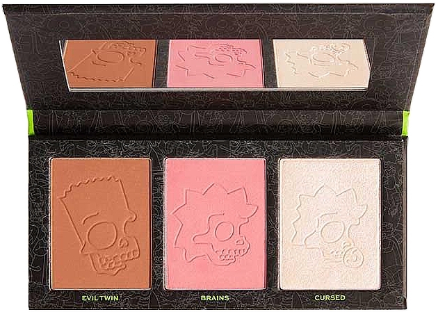 Face Makeup Palette - Makeup Revolution The Simpsons Treehouse of Horror Face Palette Spooktacular — photo N3