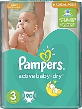 Fragrances, Perfumes, Cosmetics Active Baby-Dry Midi Diapers, 4-9 kg, 90 pcs - Pampers